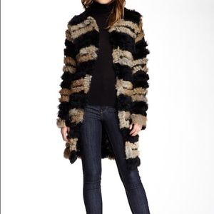 100% Rabbit Fur Coat